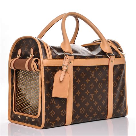 louis vuitton dog carry case|louis vuitton monogram dog carrier.